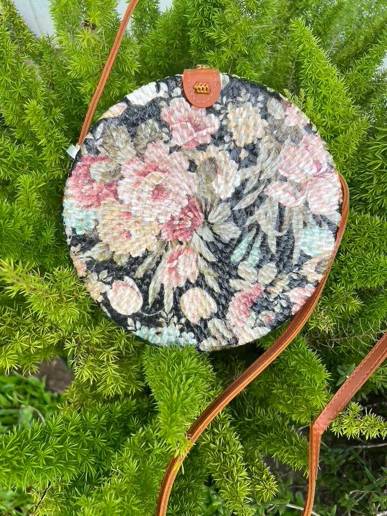 Painted Round Sling Bag