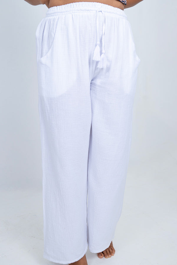 Cotton Fringed Pant