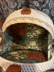 Painted Round Sling Bag