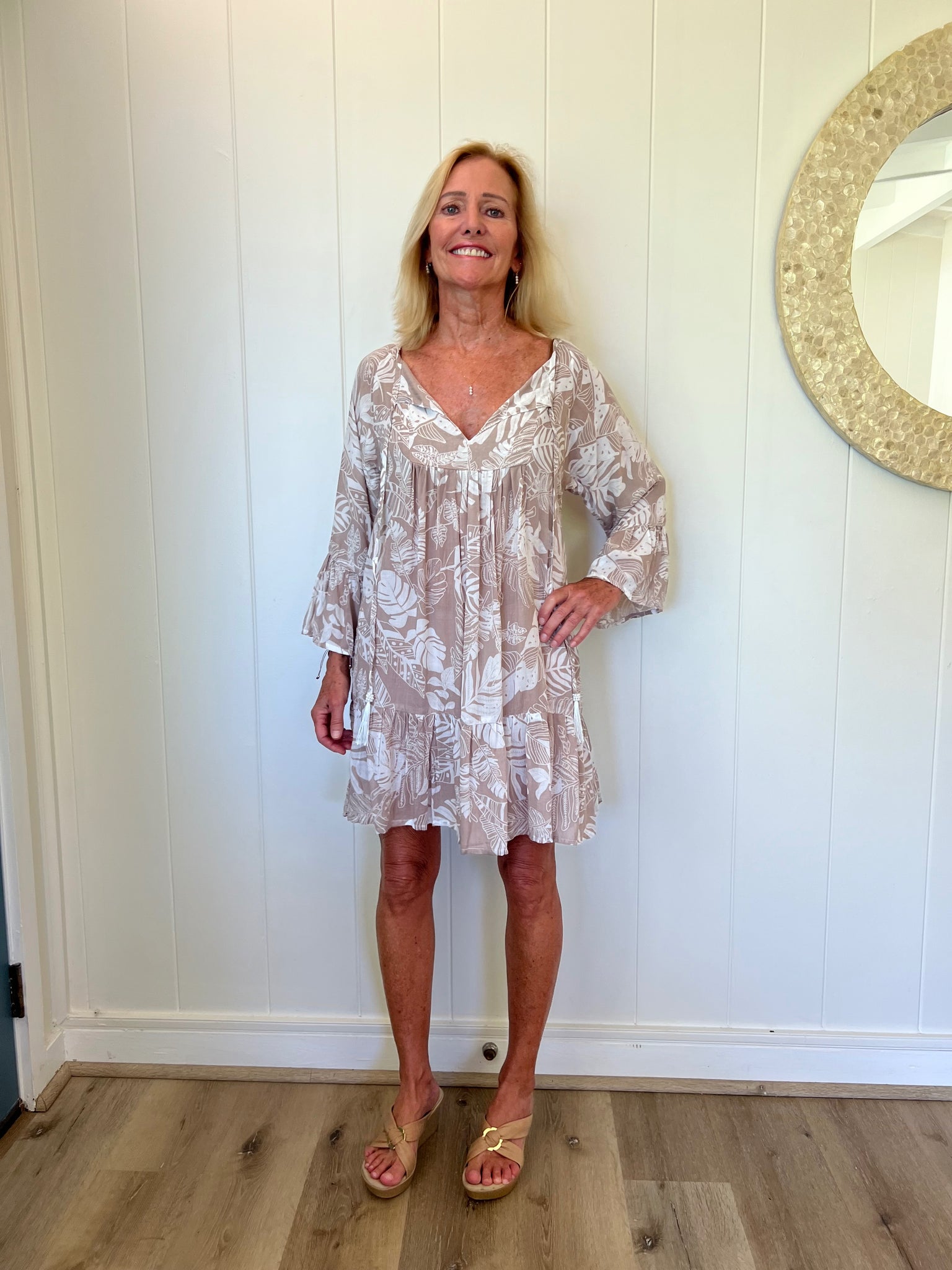 Garden Moana Dress Medium/Large / Taupe Garden Moana Dress Medium/Large / Taupe