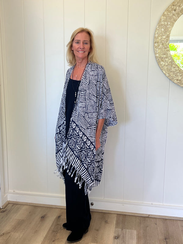 Bamboo Fringe Kimono
