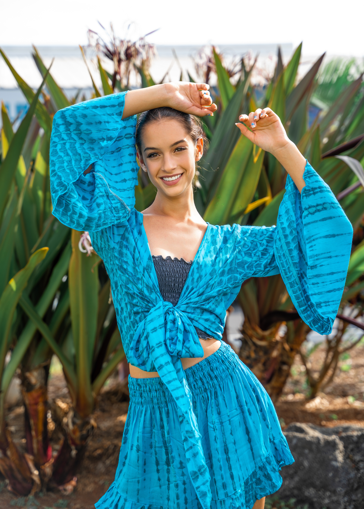 Lani Lau Hawaii  五分袖　チュニック Lani Lau Hawaii