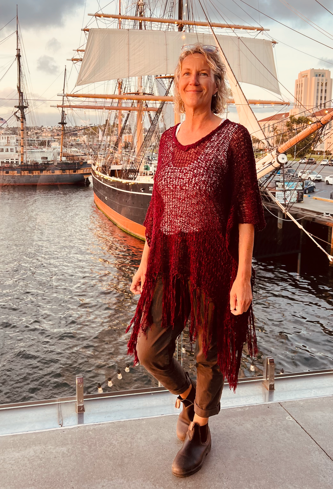 Boho Fringe Poncho