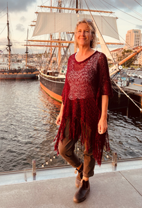 Boho Fringe Poncho
