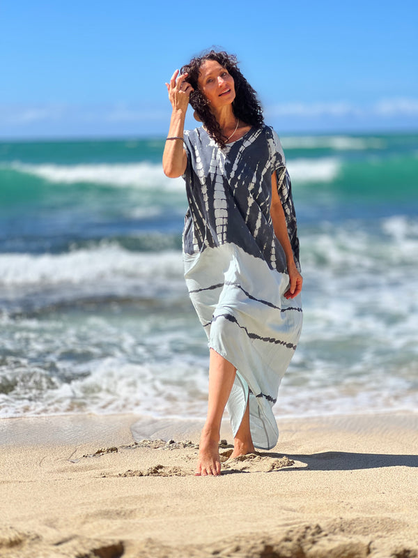Umi Kaftan Stripe Tie Dye