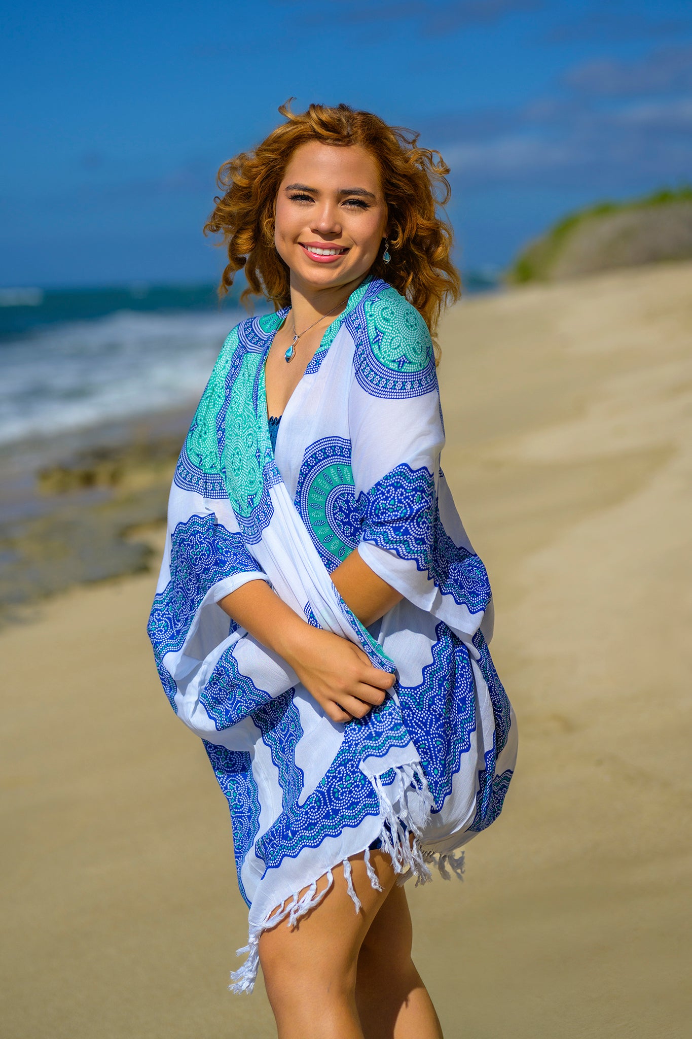 Mandala Fringe Kimono