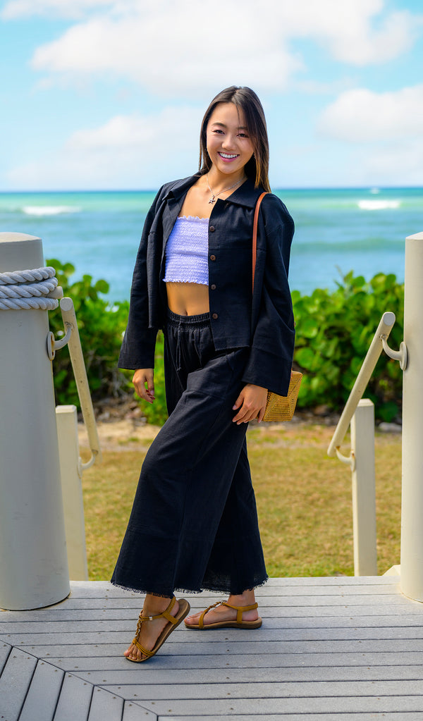 Cotton Fringed Pant