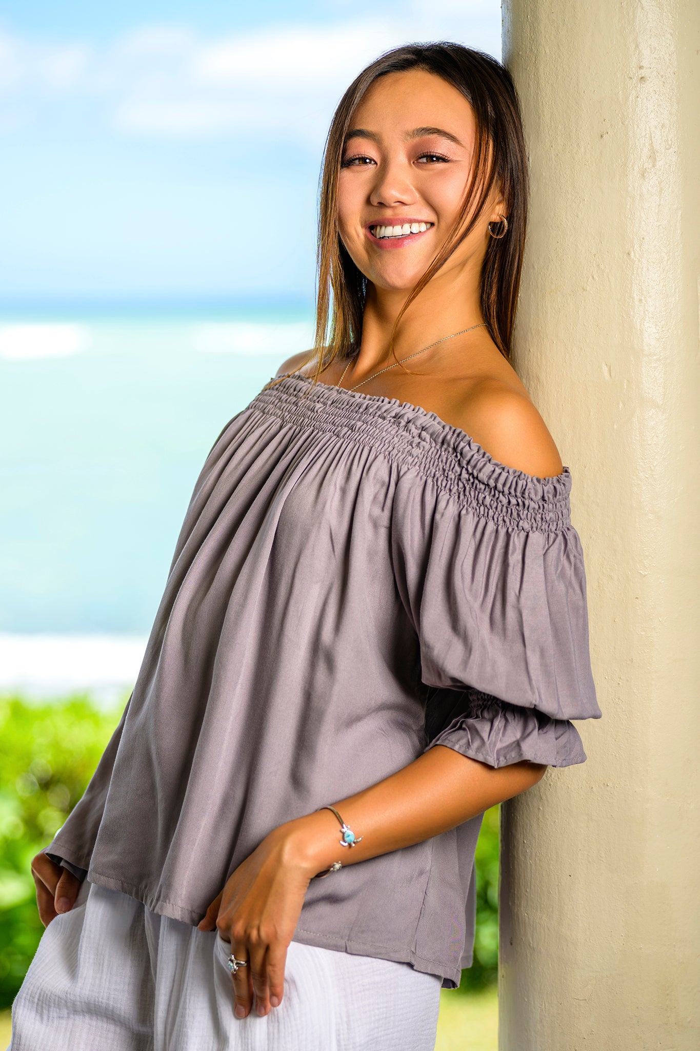 Solid Indigo Top