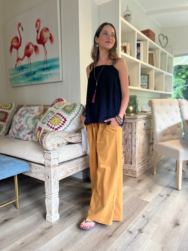 Cotton Fringed Pant
