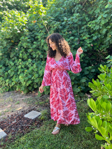 Palm Leaf Sara Dress Lani Lau Hawaii Palm Leaf Sara Dress Lani Lau Hawaii